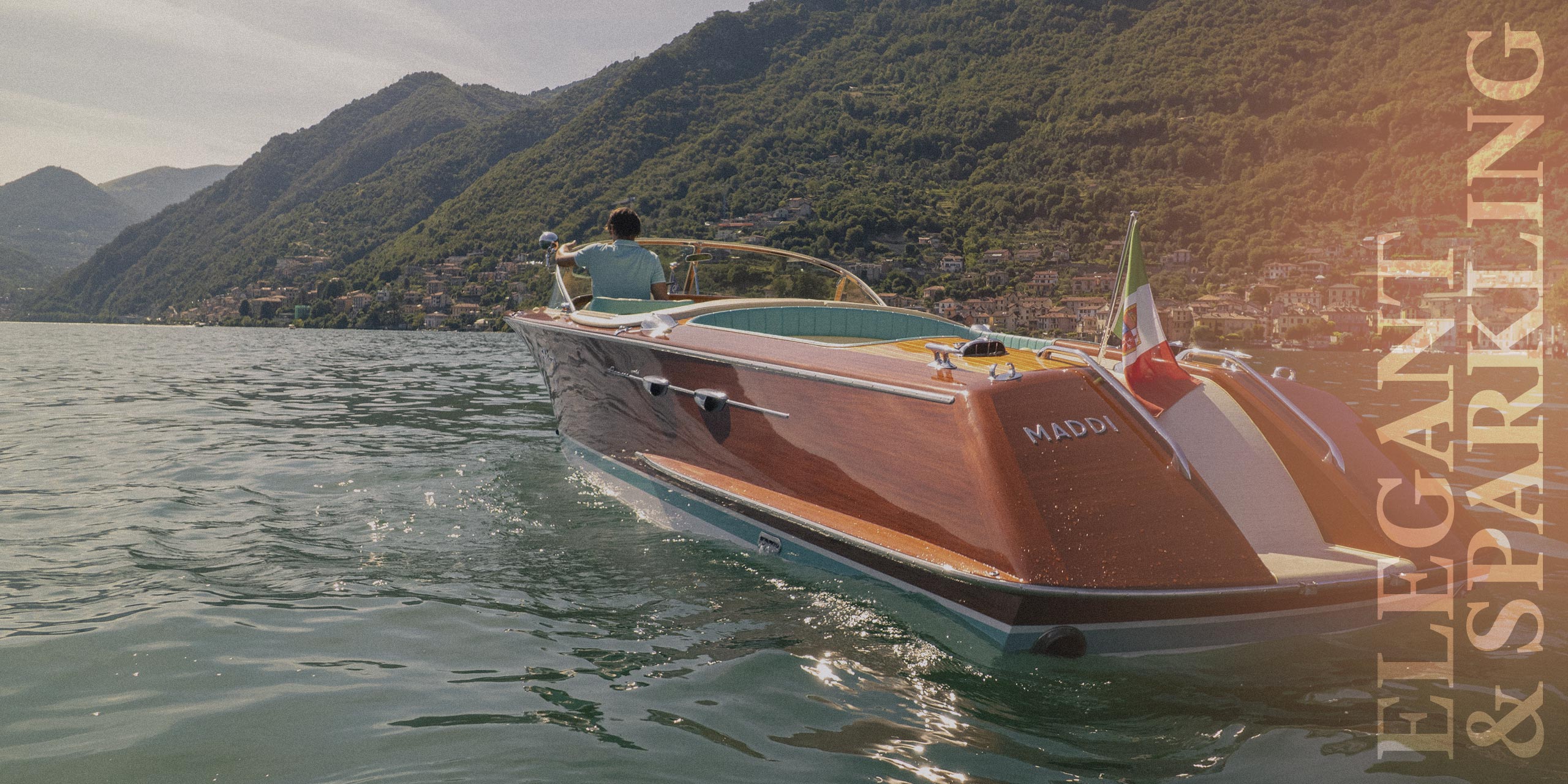 Riva Aquarama Special luxury wooden boat on Lake Como