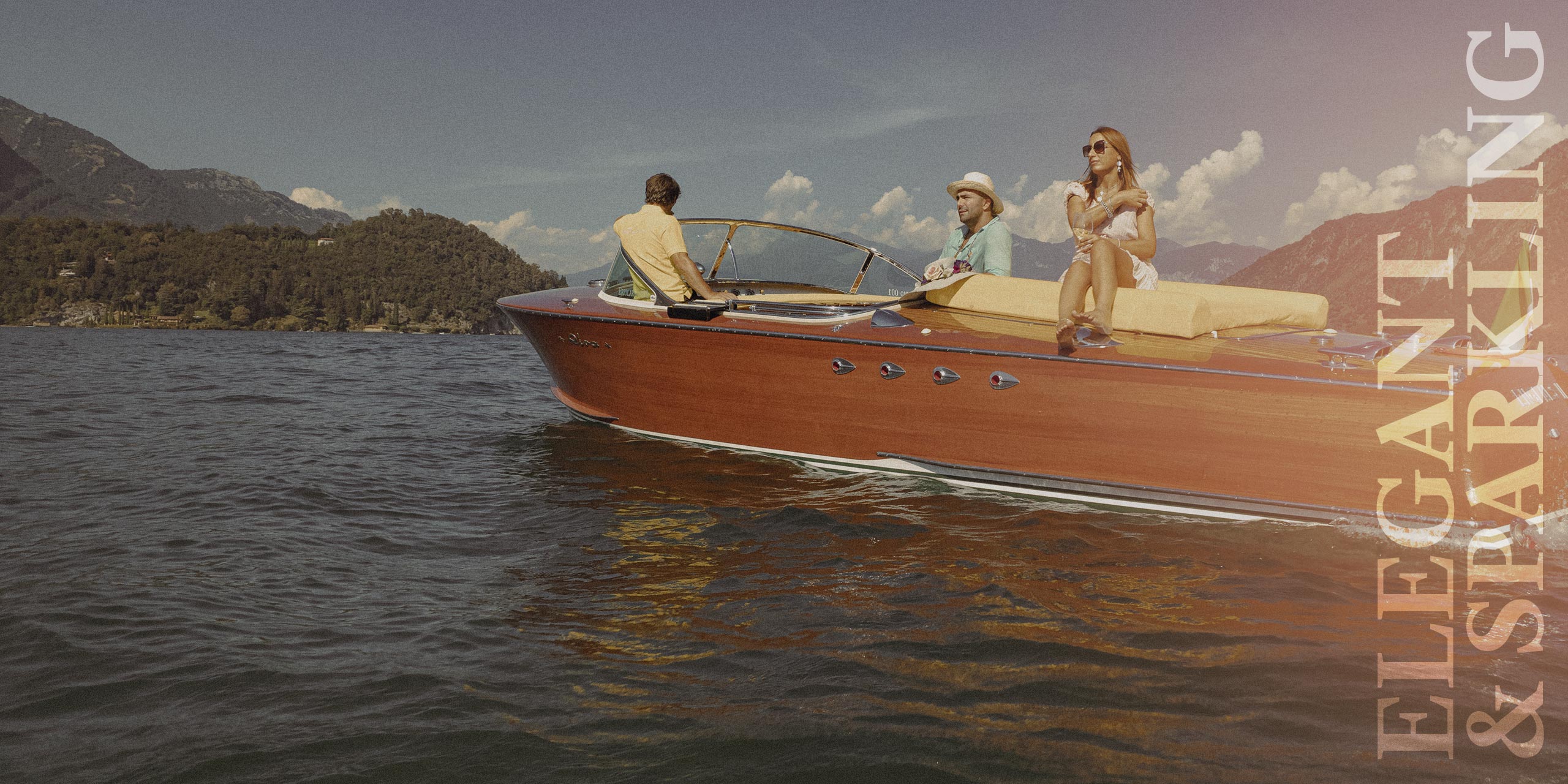Riva Tritone Engals II luxury wooden boat on Lake Como